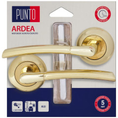 Ручки раздельные PUNTO  LM/A R.TL54.ARDEA/HD SG/GP-4 матовое золото/золото (45523)