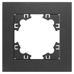 Рамка 1-пост Universal Афина графит A0053-Gr