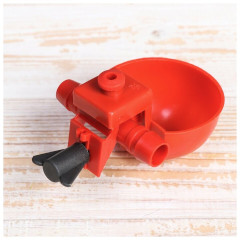 Поилка чашечная для домашней птицы, под трубку 13,5 мм, Greengo