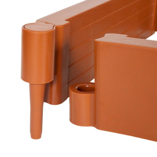 Ограждение из ПВХ Мастер сад Садовая доска плюс 13х220 см терракот