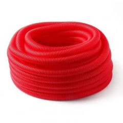 Гофра защитная 20/18 для труб PEX и PERT ф 16 КРАСНАЯ