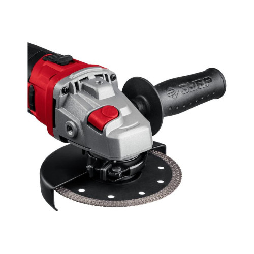 Акк Машина углошлифовальная ЗУБР УШМ-18-125-41, 18В, 1 АКБ (4Ач), в кейсе