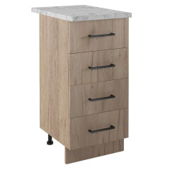 Стол рабочий EVA GOLD 40 дуб бунратти (4 ящика)