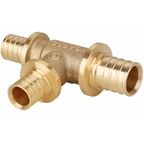 Тройник аксиальный латунный GAPPO ф 25 х 20 х 20 мм