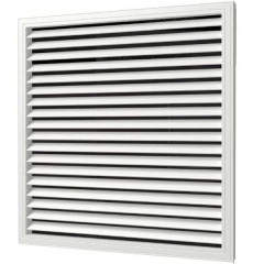 Радиаторная вентиляционная решетка из ПВХ П6060Р бел.
