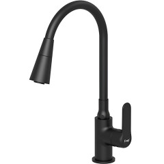 Смеситель для кухни FRAP F4417-6 чёрный