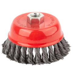 Щетка для УШМ FIT чашка, витая 100 мм (39468)