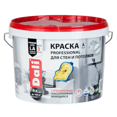 Краска в/д DALI Professional для Стен и Потолков (База А) 9л
