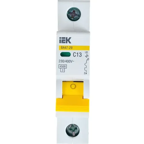 Выключатель автоматический 1-пол. 13A C 4,5кА ВА47-29 IEK MVA20-1-013-C