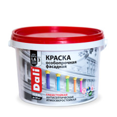 Краска в/д DALI Фасадная Особопрочная (База A) 2.5л