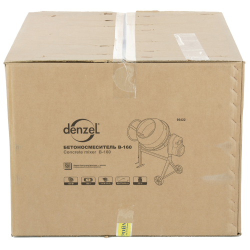 Бетоносмеситель DENZEL B-160, 700 Вт (95422) (*30)