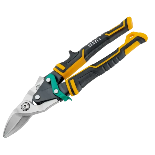Ножницы по металлу Denzel прямой и правый рез (78371)