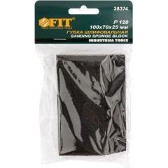 Губка абразивная FIT 100х70х25мм P120 (38374)