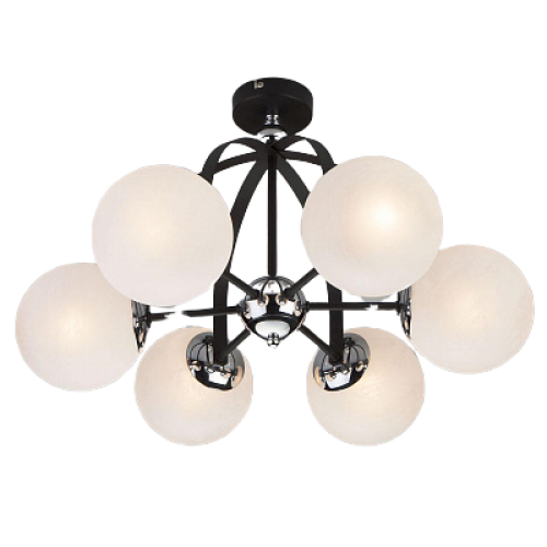 Светильник EUROSVET 70082/6 хром/черный