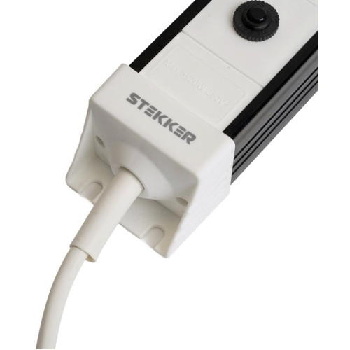 Фильтр сетевой Stekker 4 роз. 16A 3м белый HM22-41-03 Techno 50148