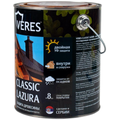Декоративная пропитка для дерева Veres Классик № 3 Тик  2,7 л