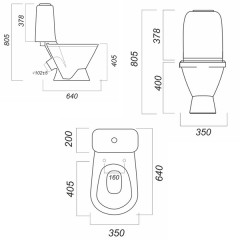 Унитаз-компакт SANITA 