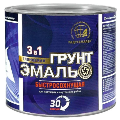 Грунт-эмаль РАДУГА-МАЛЕР по ржавчине быстросохнущая синяя 1,9 кг