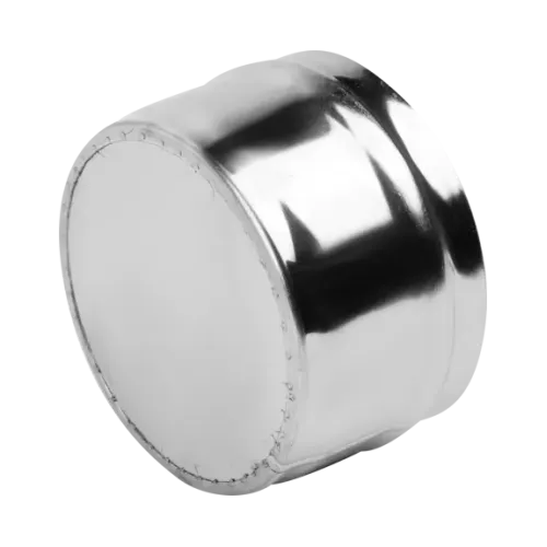 Дымоход заглушка внешняя 0,5мм Ф125 нержавеющая сталь (Corax)