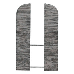 Заглушка торцевая для вспененного плинтуса Классик 80мм/Дуб пепельный 401