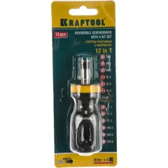 Отвертка KRAFTOOL Kompakt-12 реверс. (26161-H13)