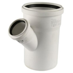 Тройник кан. БЕЛЫЙ РТП ф 110/50х45°