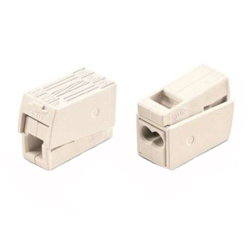 Клемма безвинт. с пастой для св-ков 3х0,5-2,5мм (медь-26A, алюм.-16A) WAGO (31037)