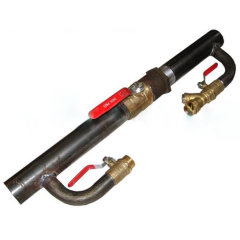 Байпас ф 50 с краном длинный