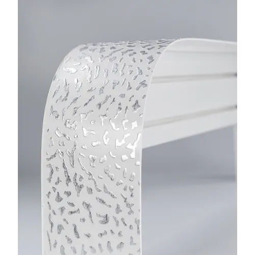 Карниз Ле-Гранд Капелла 3,0м (2ряд) белый-серебро с поворотами (5)