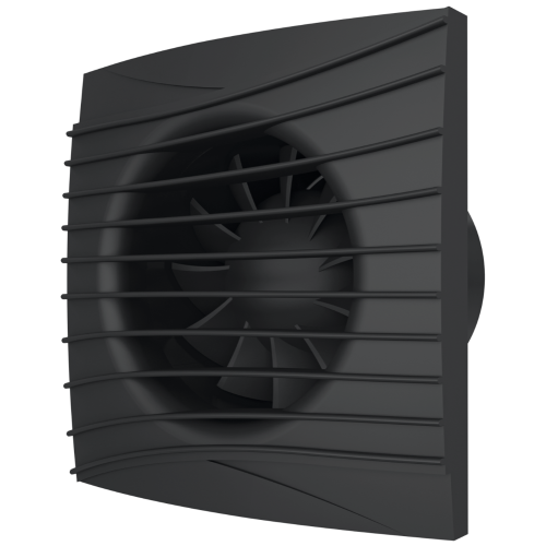 Вентилятор осевой D100 SILENT 4C Matt black с обратным клапаном