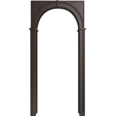 Арка Универсальная ПВХ (стандарт), венге темный, 194-2Т Квадраты, 760*1300, 2300, 300 ВЕРОНА
