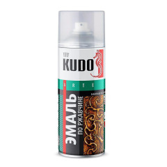 Эмаль аэрозольная KUDO молотковая по ржавчине МЕДНАЯ 520мл KU-3007