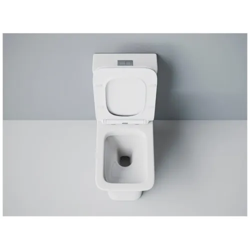 Унитаз-монолит EVA GOLD SM9615 сиденье ДП, безободковый, с гофрой и гибкой подводкой