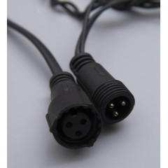 Гирлянда LUAZON LIGHTING Бахрома 3х0,6м темная нить, 160 LED свечение теплое белое с мерцанием (3584177)