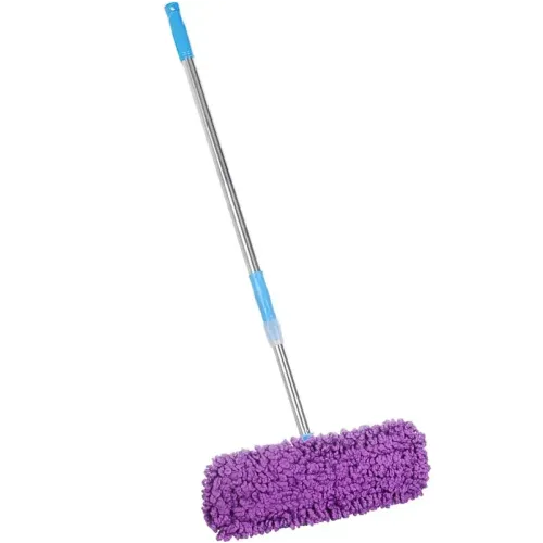 Швабра VETTA насадка микрофибра 42*12см, телескопическая ручка 120см (444-256)