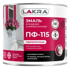 Эмаль ПФ-115 Лакра Черный 1,9кг Л-С