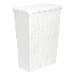 Корзина для белья 50л прямоуг. белая Violet Лофт 5650006 (416134)