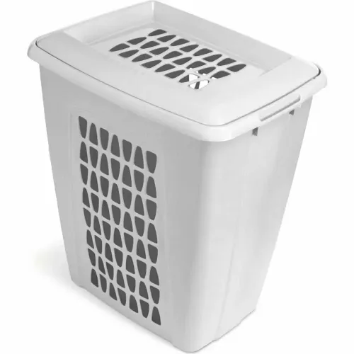 Корзина для белья 45 л прямоуг. «Молетта», светло-серая (9197468)