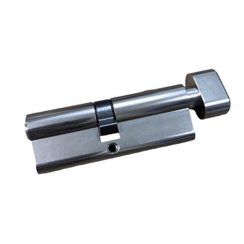 Мех. цилиндр 40х45 д/пластик. дверей ключ/вертушка