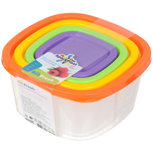 Набор контейнеров BioFresh Spark Plast для продуктов 4 шт (IS10507)