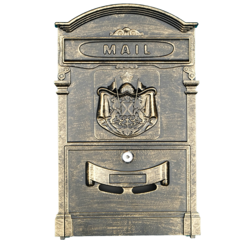 Ящик почтовый №4010В старая бронза  (4) (10285)