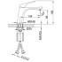 Смеситель для умывальника FRAP F1087-6 чёрный