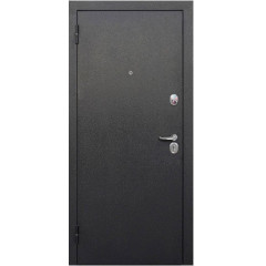 Дверь метал. 7,5 см Гарда Букле черный/Бетон снежный NEW (2050*960, Левая)