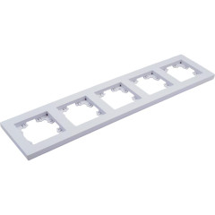Рамка 5-пост UNIVersal Афина белый A1042