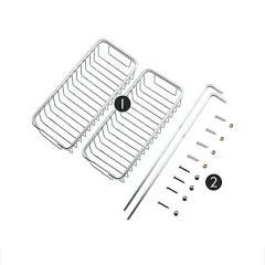 Полка для ванной комнаты FRAP F353-1 2-х ярусная