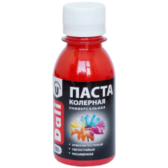 Паста колерная DALI универсальная КРАСНЫЙ 0,1кг