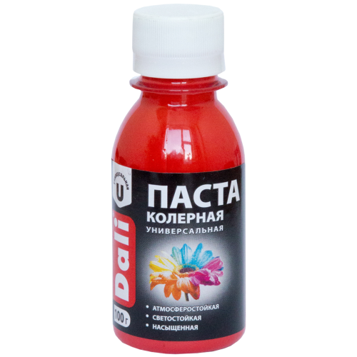 Паста колерная DALI универсальная КРАСНЫЙ 0,1кг