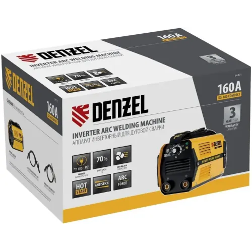 Аппарат сварочный DENZEL DS-160 Compact (94371) (*10)