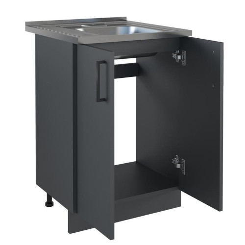 Стол под мойку EVA GOLD 60 графит