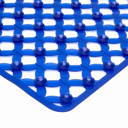 Коврик для ванной на присосках 690х360мм MasterHouse Майорка синий (75173)